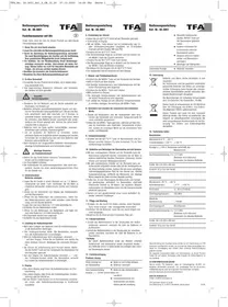 Notice TFA 30.3051.01 Thermomètre