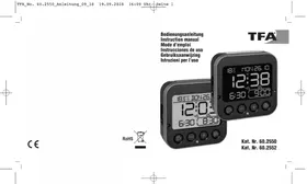 Notice TFA 60.2552.01 Alarm clock radio