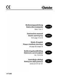 Notice BARTSCHER WP450 Warmhouders