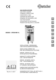 Notice BARTSCHER 2953031 Maquina para hacer pasta