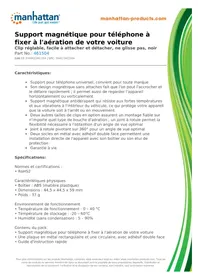 Notice MANHATTAN 461504 Kit d'encastrement