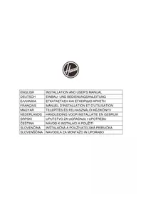 Notice HOOVER HTS9CBK5XWIFI κουκούλα κουζίνας