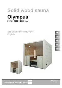 Notice HARVIA OLYMPUS 4020830 Sauna