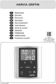 Notice HARVIA GRIFFIN CG170400L Riscaldamento