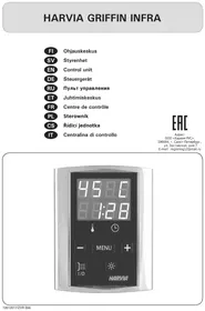 Notice HARVIA GRIFFIN CG36230 Contrôleur