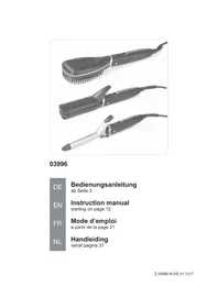 Notice VitalMaxx 03996 Appareil de coiffure électrique