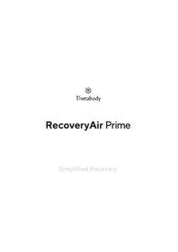 Notice THERABODY RECOVERYAIR PRIME Appareil de massage