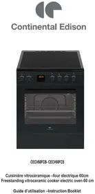 Notice CONTINENTAL EDISON CECV60FCB Four électrique