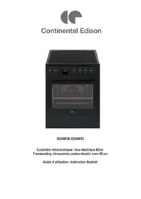 Notice CONTINENTAL EDISON CECV60FCS Four électrique