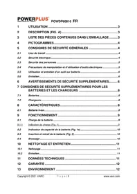 Notice PowerPlus POWDP60810 Machine à café