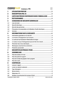 Notice PowerPlus POWX513 Générateur