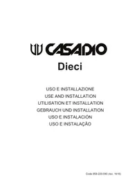 Notice Casadio DIECI A1 Máquina de café