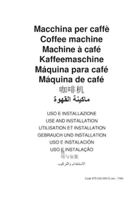 Notice Casadio QUINCICI Máquina de café