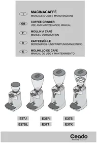 Notice Ceado E37T Moulin à café