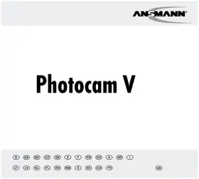 Notice ANSMANN PHOTOCAM V Bateriju lādētājs