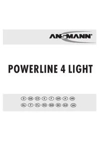 Notice ANSMANN POWERLINE 4 LIGHT Зарядний пристрій для батарейок
