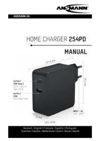 Notice ANSMANN 254PD Battery charger