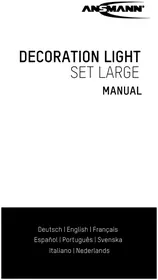 Notice ANSMANN DECORATIVE LIGHT L Lighting