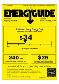 Notice FRIGIDAIRE FDSH450LAF Lave-vaisselle