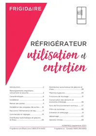 Notice FRIGIDAIRE FRFS282LAF Réfrigérateur