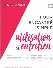 Notice FRIGIDAIRE FCWS302LAF Four