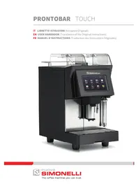 Notice NUOVA SIMONELLI PRONTOBAR TOUCH Machine à café