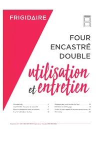 Notice FRIGIDAIRE FCWD302LAF Four