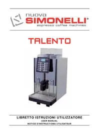 Notice NUOVA SIMONELLI TALENTO Machine à café