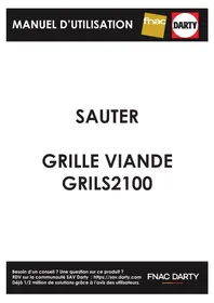 Notice SAUTER GRILS2100 Plaque de grill