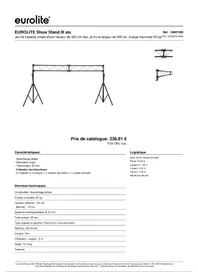 Notice Eurolite SHOW STAND III Éclairage