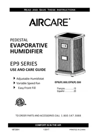 Notice AirCare PEDESTAL EP9500 Humidificateur