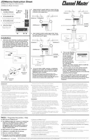 Notice Channel Master JOINTENNA CM0500 Répartiteur