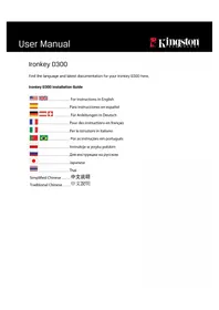 Notice KINGSTON IRONKEY D300 Clé USB