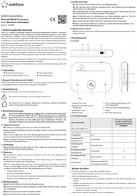 Notice Renkforce RFBTR150 Netwerkkaart / adapter
