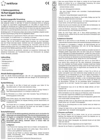 Notice Renkforce RF3769708 Schakelaar