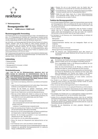 Notice Renkforce 1034068 Détecteur de mouvements
