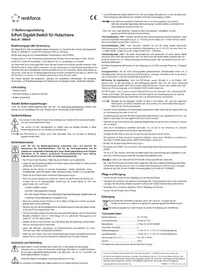 Notice Renkforce GSHS800 Commutateur