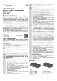 Notice Renkforce RF4320670 Commutateur