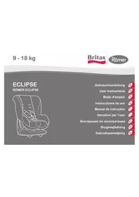 Notice Britax-Römer ECLIPSE 2000007846 Siège de voiture
