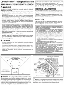 Notice NuTone CHROMACOMFORT Ventilateur