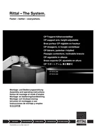 Notice Rittal CP 6510.340 Bras support ajustable