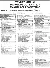 Notice JENN-AIR JDPSS246LM Lavavajillas