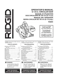Notice RIDGID R3204