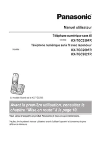 Notice PANASONIC KXTGC260 Téléphone sans fil