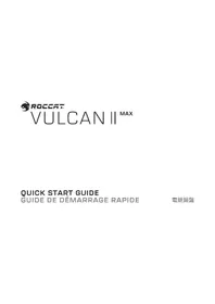 Notice ROCCAT VULCAN II MAX Clavier