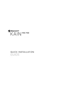 Notice ROCCAT KAIN 100 AIMO Souris