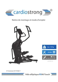 Notice Cardiostrong FX90 TOUCH Vélo elliptique