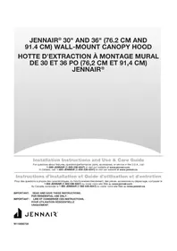 Notice JENN-AIR JVW0630LS Basket