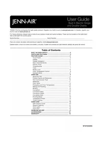 Notice JENN-AIR JMW2430DB Oven
