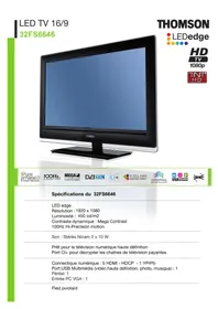 THOMSON 32FS6646 - Téléviseur
